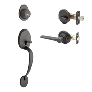 Copper Creek Colonial Handleset, Zane Lever Interior Trim, Tuscan Bronze CZ2610XZL-TB